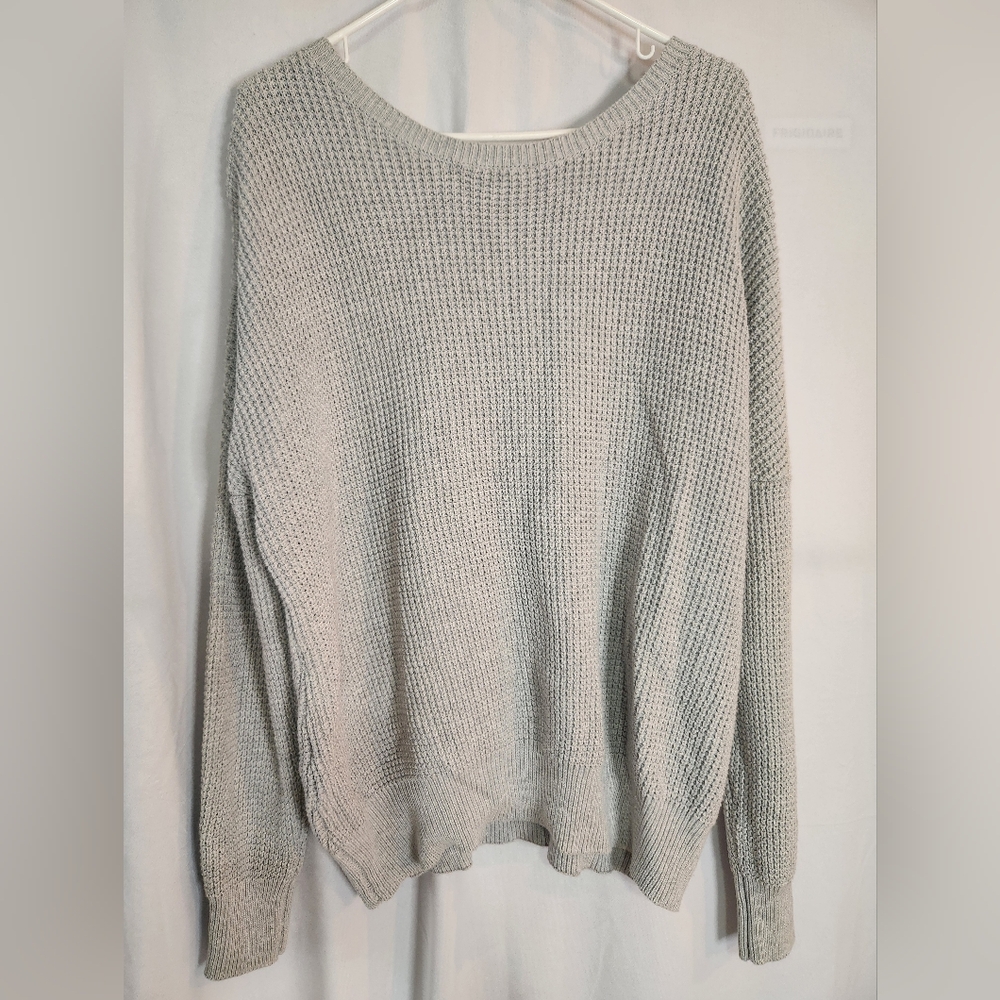 Cozy Gray Knit Sweater